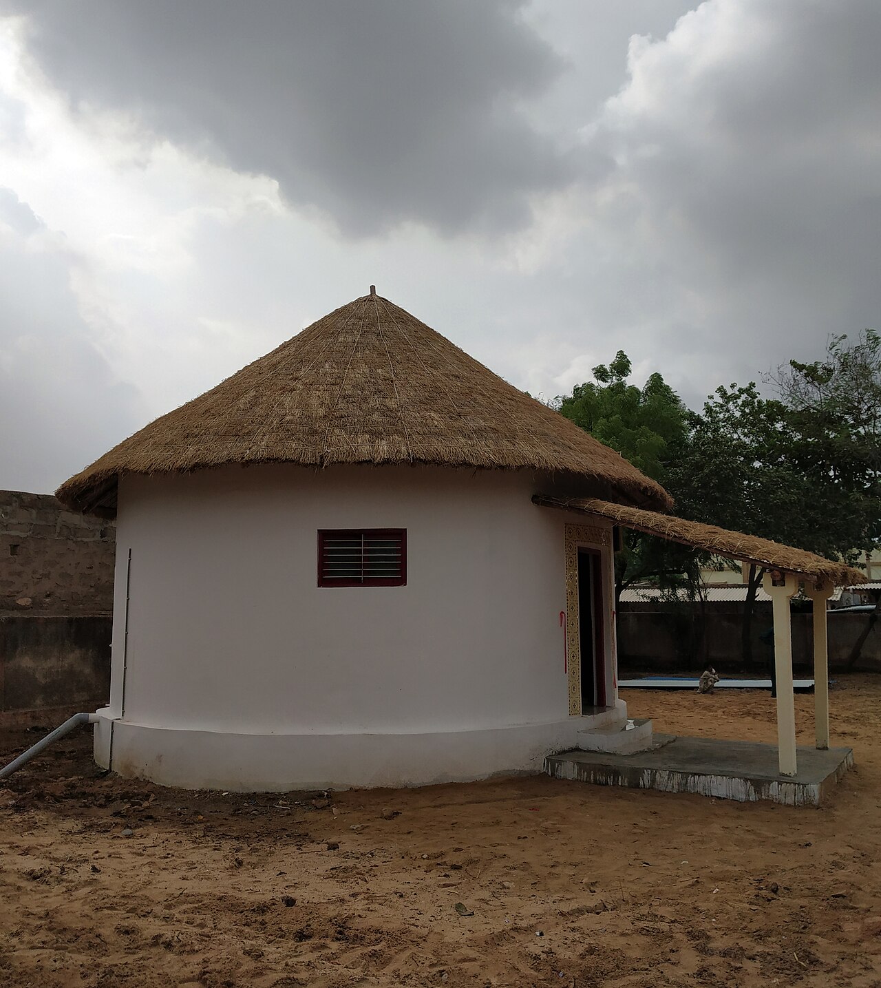 A traditional bhunga house in the Rann villages of Kutch