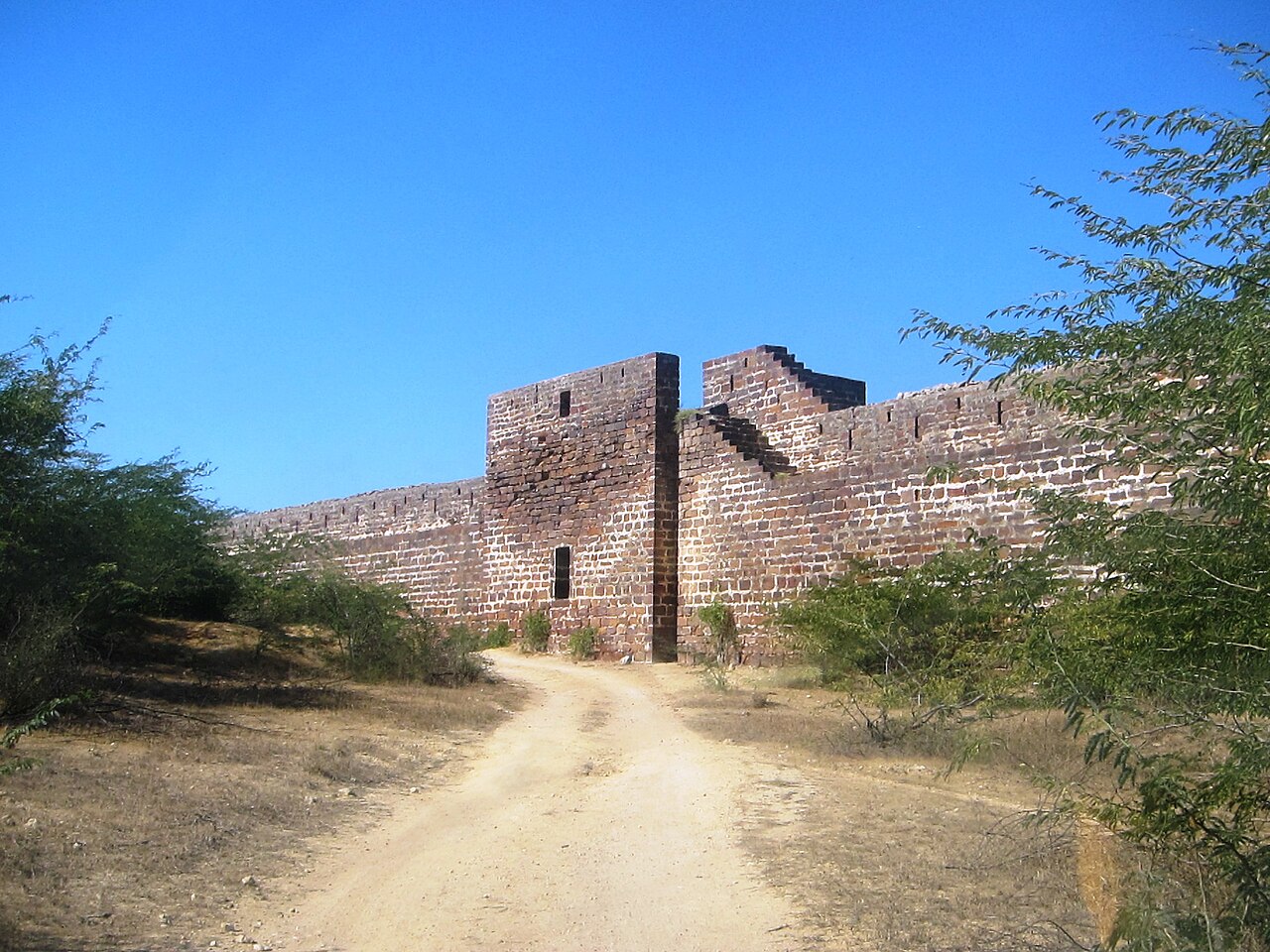 Lakhpat fort walls in western Kutch