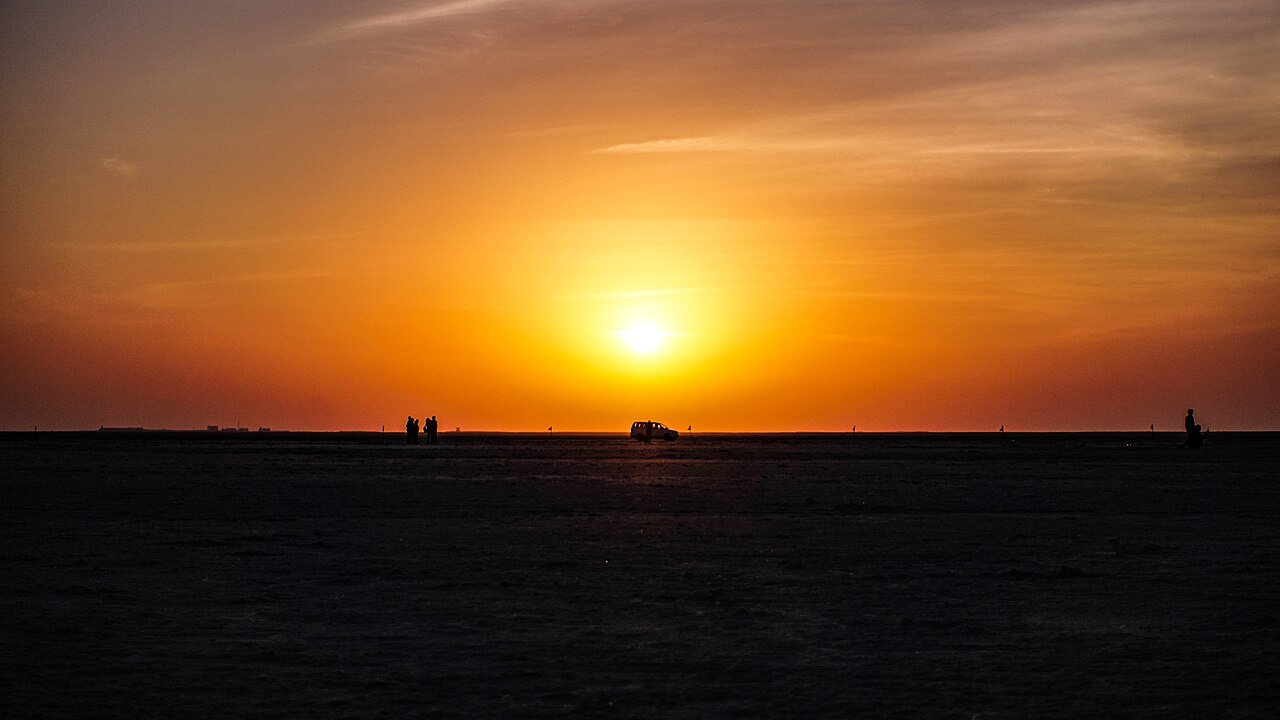 Sunset on the White Rann